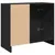 Produktbild 7 för Tvättställsskåp svart 63x29x55 cm konstruerat trä