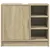 Produktbild 4 för Tvättställsskåp sonoma-ek 63x29x55 cm konstruerat trä