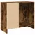 Produktbild 7 för Tvättställsskåp rökfärgad ek 63x29x55 cm konstruerat trä