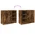 Produktbild 8 för Tvättställsskåp rökfärgad ek 63x29x55 cm konstruerat trä