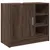 Produktbild 2 för Tvättställsskåp brun ek 63x29x55 cm konstruerat trä