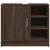 Produktbild 4 för Tvättställsskåp brun ek 63x29x55 cm konstruerat trä
