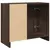Produktbild 7 för Tvättställsskåp brun ek 63x29x55 cm konstruerat trä