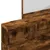 Produktbild 7 för Sminkbord med spegel rökfärgad ek 80x41x144,5 cm