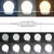 Produktbild 10 för Sminkbord med LED vit 80x41x134,5 cm