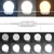 Produktbild 10 för Sminkbord med LEDs rökfärgad ek 80x41x134,5 cm