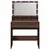 Produktbild 5 för Sminkbord med LED brun ek 80x41x134,5 cm
