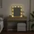 Produktbild 3 för Sminkbord med LED sonoma-ek 100x40x130 cm