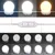 Produktbild 10 för Sminkbord med LED sonoma-ek 100x40x130 cm