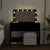 Produktbild 3 för Sminkbord med LED svart 100x40x120 cm