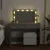 Produktbild 3 för Sminkbord med LED betonggrå 100x40x120 cm