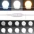 Produktbild 10 för Sminkbord med LED rökfärgad ek 100x40x120 cm
