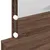 Produktbild 12 för Sminkbord med LED brun ek 100x40x120 cm