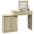 Produktbild 4 för Sminkbord med LED sonoma-ek 115x37x110,5 cm