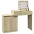 Produktbild 9 för Sminkbord med LED sonoma-ek 115x37x110,5 cm