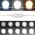 Produktbild 11 för Sminkbord med LEDs rökfärgad ek 115x37x110,5 cm