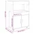 Produktbild 9 för Barvagn svart 60x39,5x89 cm konstruerat trä