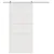 Produktbild 3 för Ladugårdsdörr vit 100x208 cm massiv furu