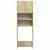 Produktbild 4 för Tvättmaskinsskåp sonoma-ek 64x25,5x190 cm konstruerat trä