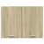 Produktbild 5 för Väggskåp sonoma-ek 80x31x60 cm konstruerat trä