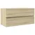 Produktbild 2 för Tvättställsskåp sonoma-ek 90x38,5x45 cm spånskiva