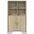 Produktbild 4 för Högskåp sonoma-ek 79,5x35,5x137,5 cm konstruerat trä