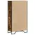 Produktbild 6 för Högskåp rökfärgad ek 79,5x35,5x137,5 cm konstruerat trä