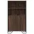 Produktbild 4 för Högskåp brun ek 79,5x35,5x137,5 cm konstruerat trä
