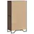 Produktbild 6 för Högskåp brun ek 79,5x35,5x137,5 cm konstruerat trä