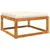Produktbild 6 för Fotpall för trädgården 65x65x29 cm massivt akaciaträ
