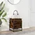 Produktbild 3 för Förvaringslåda lock rökfärgad ek 40x40x51,5 cm konstruerat trä