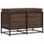 Produktbild 6 för Förvaringslåda med lock brun ek 80x40x51,5 cm konstruerat trä