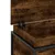 Produktbild 8 för Förvaringslåda lock rökfärgad ek 100x40x51,5 cm konstruerat trä