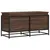 Produktbild 6 för Förvaringslåda med lock brun ek 100x40x51,5 cm konstruerat trä