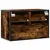 Produktbild 6 för Tv-bänk rökfärgad ek 60x31x39,5 cm trä och metall