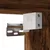 Produktbild 9 för Tv-bänk rökfärgad ek 60x31x39,5 cm trä och metall