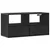 Produktbild 2 för Tv-bänk svart 80x31x39,5 cm konstruerat trä och metall