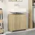 Produktbild 3 för Tvättställsskåp sonoma-ek 60x33x60 cm konstruerat trä