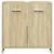 Produktbild 4 för Tvättställsskåp sonoma-ek 60x33x60 cm konstruerat trä