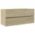 Produktbild 2 för Tvättställsskåp sonoma-ek 100x38,5x45 cm konstruerat trä