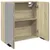 Produktbild 4 för Spegelskåp för badrum sonoma-ek 64,5x20x66,5 cm konstruerat trä