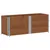 Produktbild 2 för Pallkragar 3 st brun 150x50 cm massivt furu