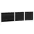 Produktbild 4 för Pallkragar 3 st svart 150x100 cm massivt furu