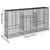 Produktbild 7 för Gabionkorg med skydd 300x50x150 cm galvaniserat järn