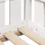 Produktbild 7 för Barnsäng med husram vit 90x200 cm massiv furu