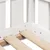 Produktbild 7 för Barnsäng med husram vit 80x200 cm massiv furu