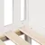 Produktbild 7 för Barnsäng med husram vit 80x160 cm massiv furu