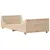 Produktbild 6 för Sängram utan madrass 100x200 cm massiv furu