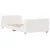 Produktbild 6 för Sängram utan madrass vit 100x200 cm massiv furu