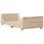 Produktbild 6 för Sängram utan madrass 90x190 cm massiv furu